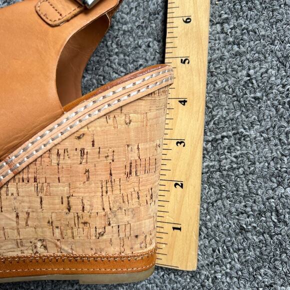 Dolce Vita Cork Wedges Camel & White - Size 10 - Picture 6 of 11